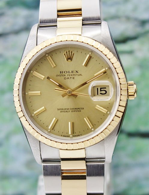 (image for) LIKE NEW ROLEX MEN SIZE OYSTER PERPETUAL DATEJUST / 15223